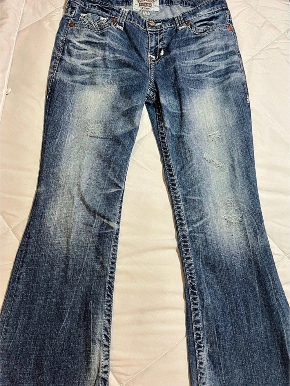 Big Star Maddie Boot Cut Jeans Blue Waist 31S